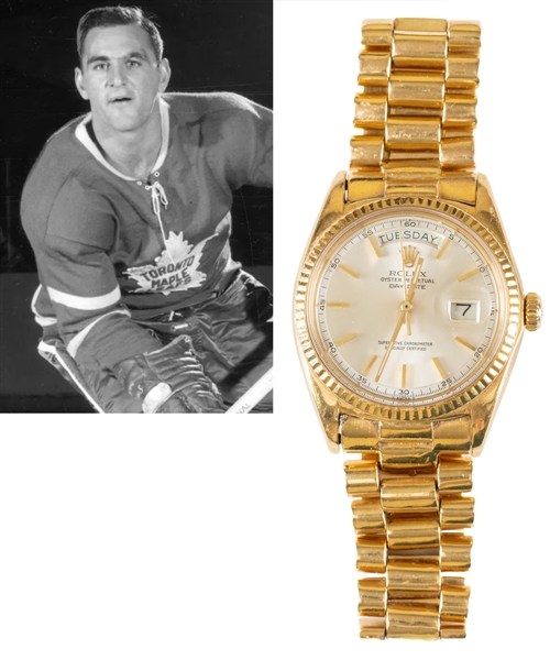 Bobby Bauns Circa 1972 Rolex Day-Date 1803 "President" 18K Gold Watch From His Personal Collection with Family LOA