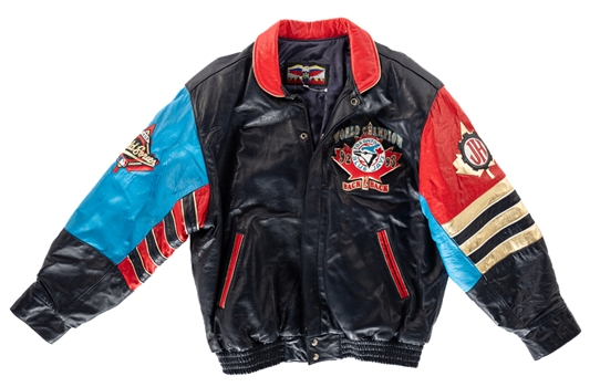 Bobby Bauns Toronto Blue Jays 1992/1993 Back to Back World Series Champions Jeff Hamilton Limited-Edition Leather Jacket - From His Personal Collection with Family LOA 