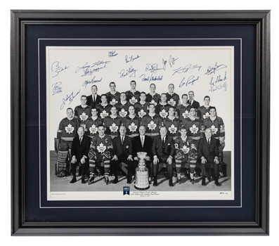 Toronto Maple Leafs 1966-67 Stanley Cup Champions "40th Anniversary Dinner" Team-Signed Limited-Edition Framed Photo (23 1/2" x 27") - From the Personal Collection of Bobby Baun with Family LOA