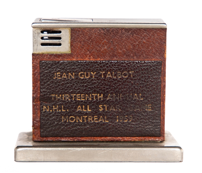 Jean-Guy Talbots 1959 Thirteenth Annual NHL All-Star Game Gift (Gloria Table Lighter)