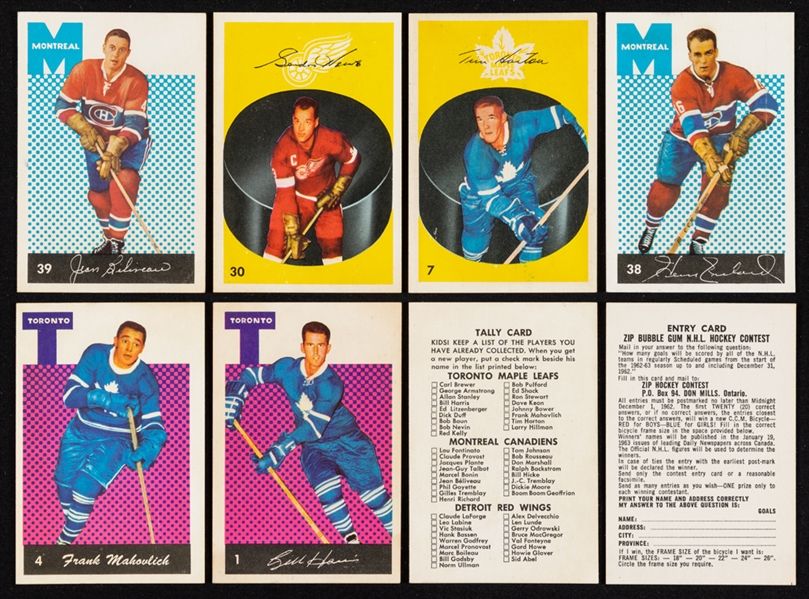 1962-63 Parkhurst Hockey Complete 56-Card Set