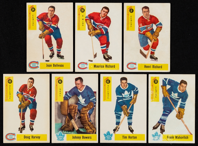 1958-59 Parkhurst Hockey Complete 50-Card Mid-Grade Set