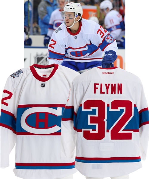 Brian Flynns 2016 NHL Winter Classic Montreal Canadiens Game-Worn First Period Jersey with MGG/NHL LOA