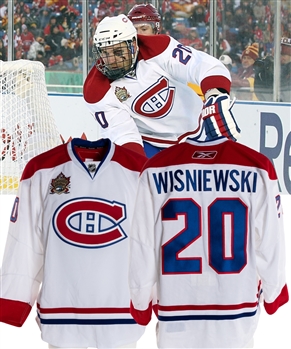 James Wisniewskis 2011 Heritage Classic Montreal Canadiens Game-Worn Second Period Jersey with MeiGray LOA - 