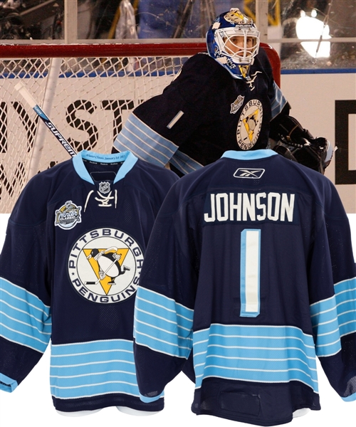 Brent Johnsons 2011 NHL Winter Classic Pittsburgh Penguins Game-Worn First Period Jersey with MeiGray LOA