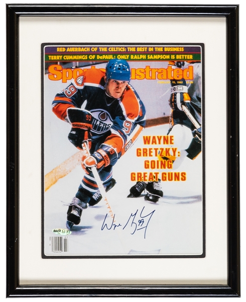 Wayne Gretzky Signed Sports Illustrated Cover Framed Photo with Original UDA Box