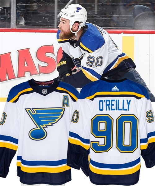 Ryan OReillys 2019-20 St. Louis Blues Game-Worn Alternate Captains Jersey 