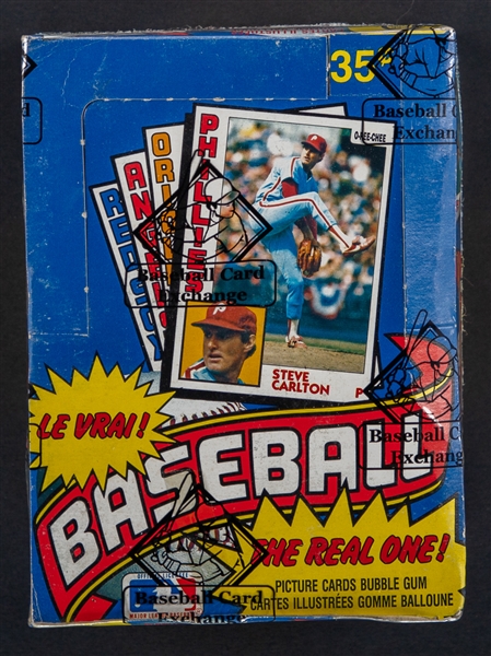 1984 O-Pee-Chee Baseball Wax Box (36 Unopened Packs) - BBCE Certified - Don Mattingly Rookie Card Year Plus Ryan, Ripken Jr, Sandberg, Boggs and Others