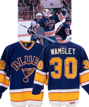 Rick Wamsleys 1986-87 St. Louis Blues Game-Worn Jersey