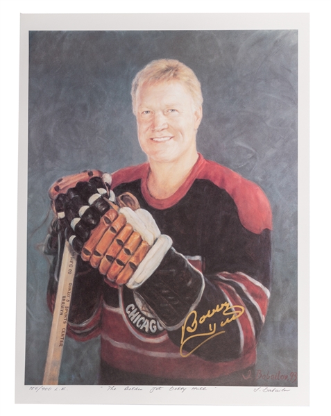 Bobby Hull Signed "The Golden Jet - Bobby Hull" Limited-Edition Igor Babailov Lithograph Collection of 25