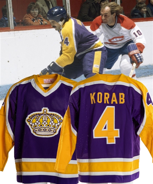 Jerry Korab’s 1980-81 Los Angeles Kings Game-Worn Jersey