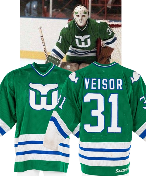 Mike Veisors 1982-83 Hartford Whalers Game-Worn Jersey 