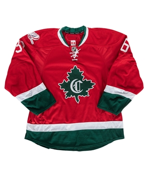 Matt DAgostinis 2008-09 Montreal Canadiens "1910-11" Centennial Game-Issued Jersey with Team LOA - Canadiens Centennial Patch! 
