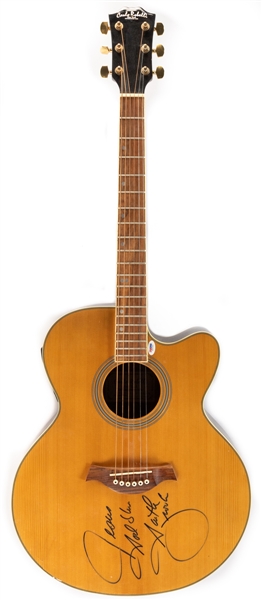 Garth Brooks Signed Carlo Robelli Acoustic Guitar from the Personal Collection of Carey Price with Classic Auctions LOA