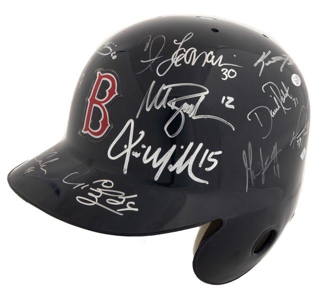 Boston Red Sox 2004 Team-Signed Batting Helmet Including Ortiz, Ramirez, Wakefield, Roberts, Millar Youkillis and Others - World Series Championship Season!