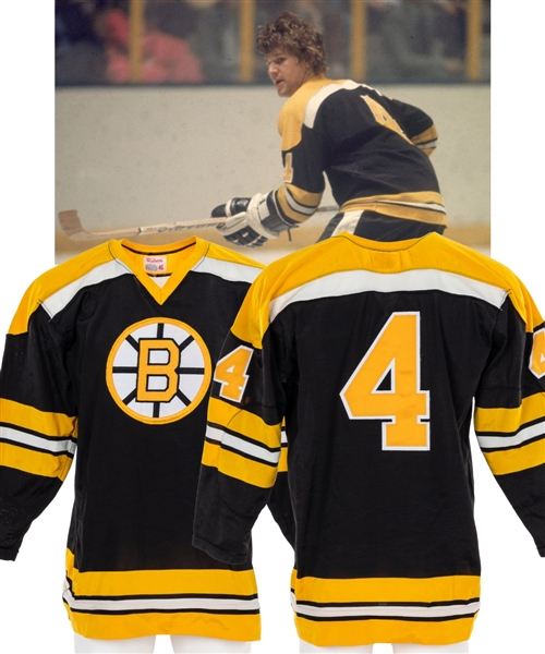 Vintage Bobby Orr Mid-1970s Boston Bruins Pro-Style Jersey by Wilson