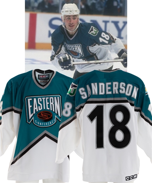 Geoff Sandersons 1997 NHL All-Star Game Eastern Conference Game-Worn Jersey with NHL LOA