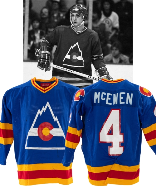 Mike McEwens Circa 1980 Colorado Rockies Game-Worn Jersey - Nice Game-Wear! Team Repairs!