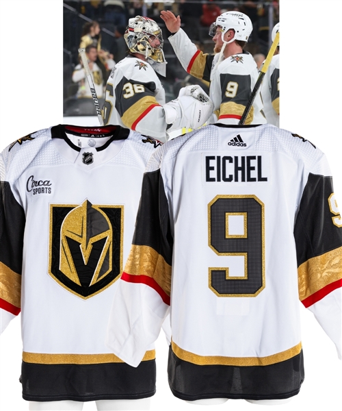 Jack Eichels 2022-23 Vegas Golden Knights Game-Worn Jersey with Team COA - Stanley Cup Championship Season! - Photo-Matched!