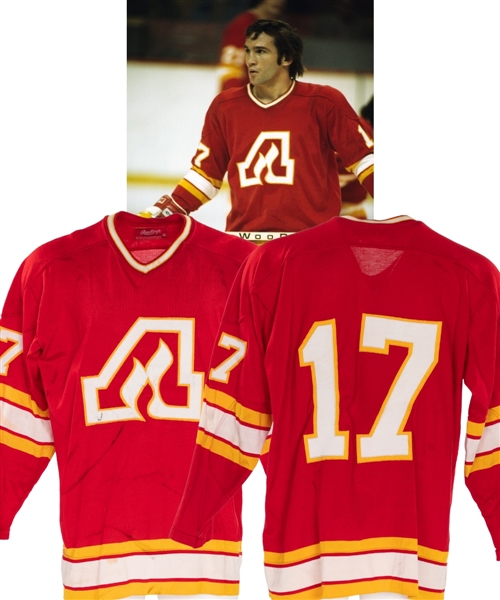 Hilliard Graves Mid-1970s Atlanta Flames Game-Worn Jersey - Photo-Matched!