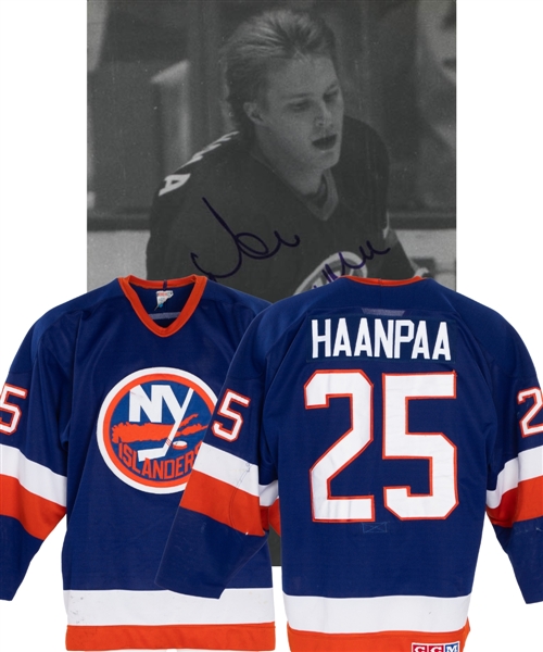 Ari Haanpaas 1985-86 New York Islanders Game-Worn Jersey 