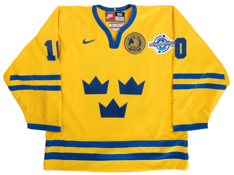 Andreas Johanssons Team Sweden 2004 World Cup of Hockey Game-Worn Jersey with NHLPA LOA