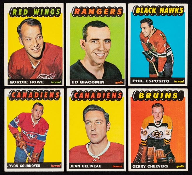 1965-66 Topps Hockey Complete 128-Card Set