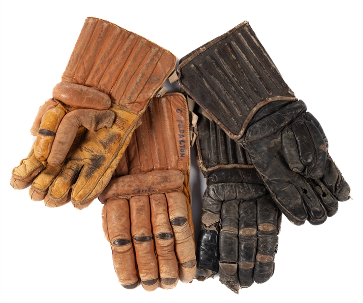 Vintage 1920s/30s Reach/Wright & Ditson High Quality Hockey Gloves (2 Pairs) 