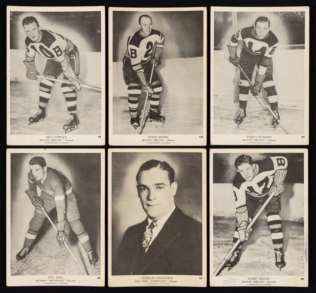 1939-40 O-Pee-Chee V-301-1 Hockey Near Complete Card Set (99/100) Including Abel, Cowley, Conacher, Dumart and Bauer Rookie Cards