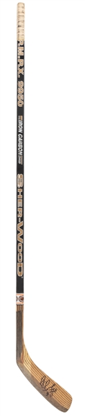 Ray Bourques Mid-1990s Boston Bruins Signed Sher-Wood PMPX 9950 Game-Used Stick