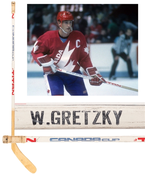 Wayne Gretzkys 1984 Canada Cup Team Canada Titan Game-Used Stick with Provenance