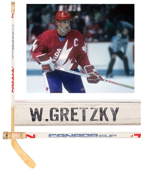 Wayne Gretzkys 1984 Canada Cup Team Canada Titan Game-Used Stick with Provenance