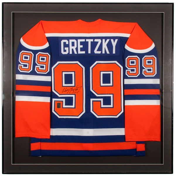 Wayne Gretzky Signed Edmonton Oilers Framed Jersey from WGA COA (36" x 36")