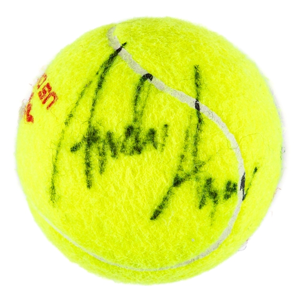 Andre Agassi Signed US Open Tennis Ball with JSA Auction LOA