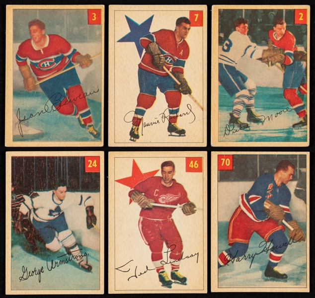 1954-55 Parkhurst Hockey Card Near Complete Set (94/100) 