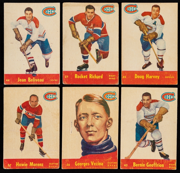 1955-56 Parkhurst Hockey Complete 79-Card Set