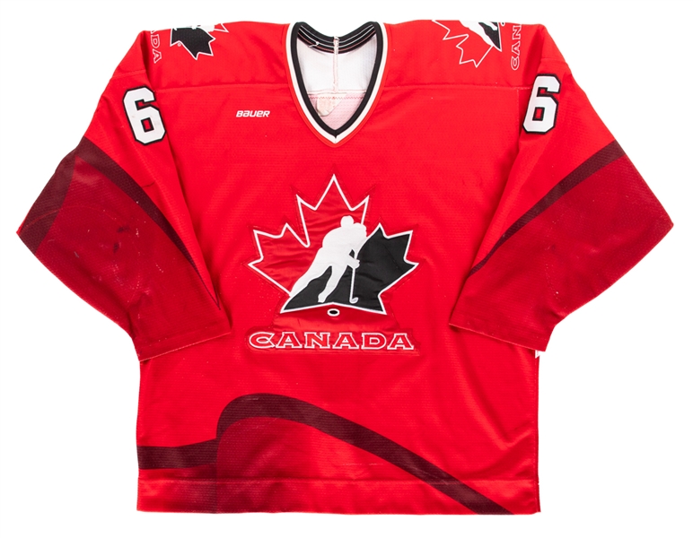 Late-1990s Canadian National Team Game-Worn #6 Jersey Attributed to David Haynes