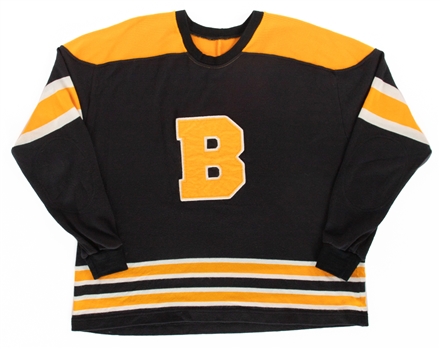 Boston Bruins Vintage-Style Film-Worn #1 Wool Jersey from "Keep Your Head Up, Kid: The Don Cherry Story"