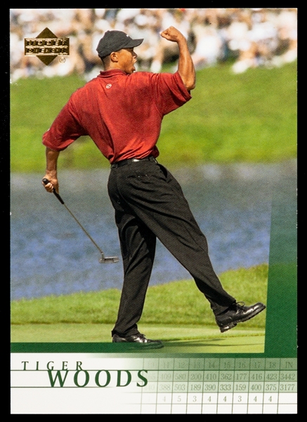 2001 Upper Deck PGA Golf Card National VIP Promo #NNO Tiger Woods Rookie 