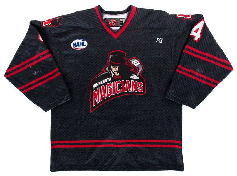 Pieter Von Steinbergs 2016-17 NAHL Minnesota Magicians Game-Worn Jersey - Nice Game-Wear!