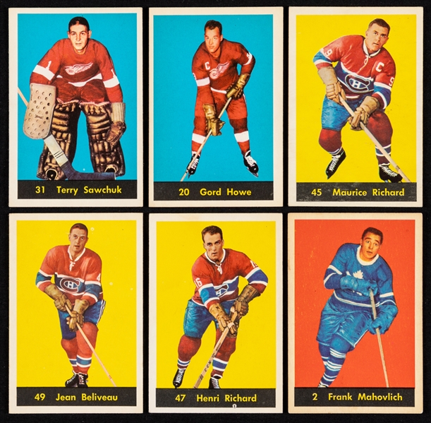 1960-61 Parkhurst Hockey Complete 61-Card Set