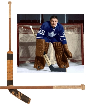 Terry Sawchuks Mid-1960s Toronto Maple Leafs CCM Game-Used Stick