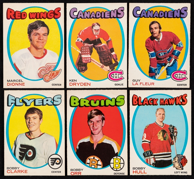 1971-72 O-Pee-Chee Hockey Near Complete Card Set (262/264) and O-Pee-Chee/Topps Booklets (75+)