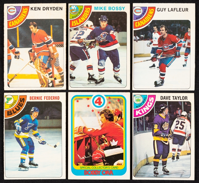 1978-79 O-Pee-Chee Hockey Complete 396-Card Set and 1980-81 O-Pee-Chee Hockey Near Complete Card Set (395/396)