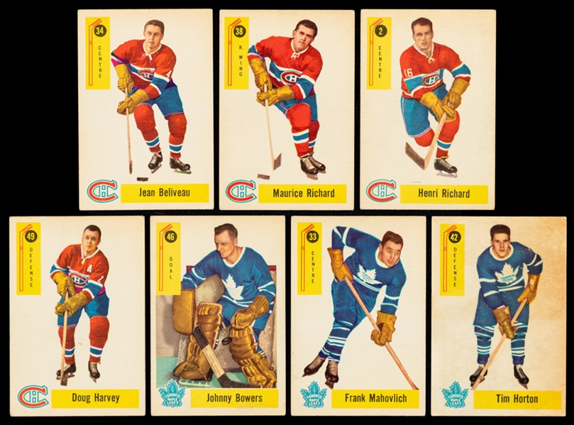 1958-59 Parkhurst Hockey Complete 50-Card Set Plus Extras (17)