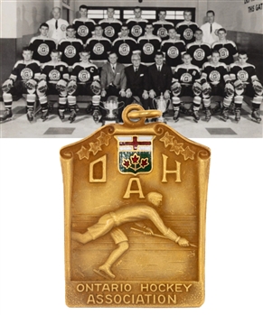 Oshawa Generals 1965-66 Ontario Hockey Association Junior "A" Champions Medal from Wren Blair Personal Collection - Bobby Orr and Teammates Won the J. Ross Robertson Cup!