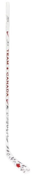 Team Canada 2014 Sochi Winter Olympics Gold Medal Winners Team-Signed Stick from the Personal Collection of Carey Price - Classic Auctions LOA and Frameworth COA 