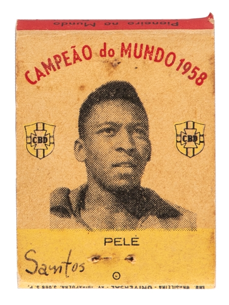 Brazilian National Team 1958 "World Champions" Remington Rand Matchbook Complete Set of 25 including Pele