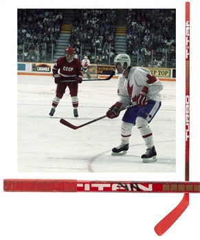 Mike Bossys 1984 Canada Cup Team Canada Titan Turbo Game-Used Stick 