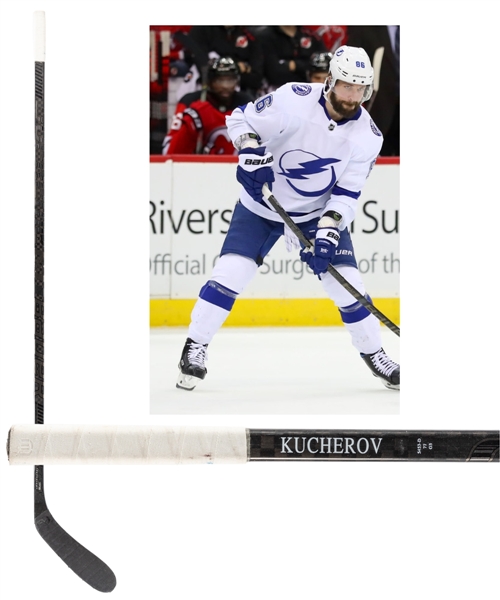 Nikita Kucherovs 2019-20 Tampa Bay Lightning Bauer Supreme 2S Pro Game-Used Stick - Stanley Cup Championship Season!